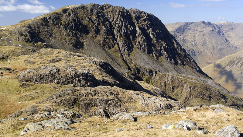 Lingmell from the corridor route Lingmell from the corridor route
