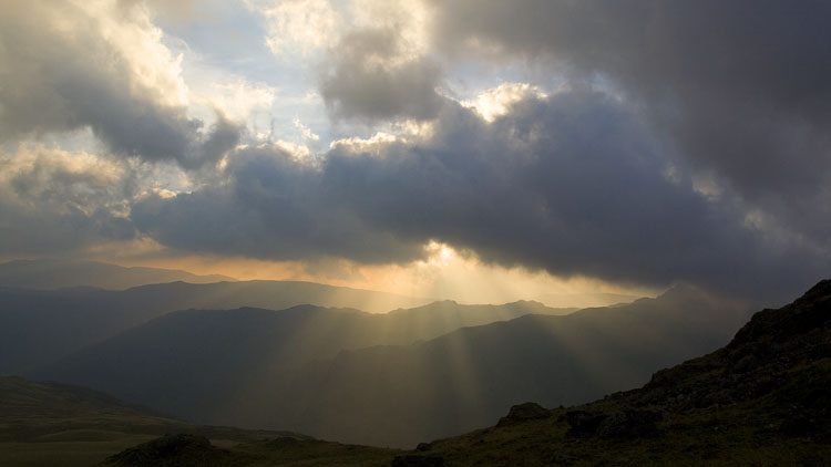 Sun & cloud from Grey Knotts Sun & cloud from Grey Knotts