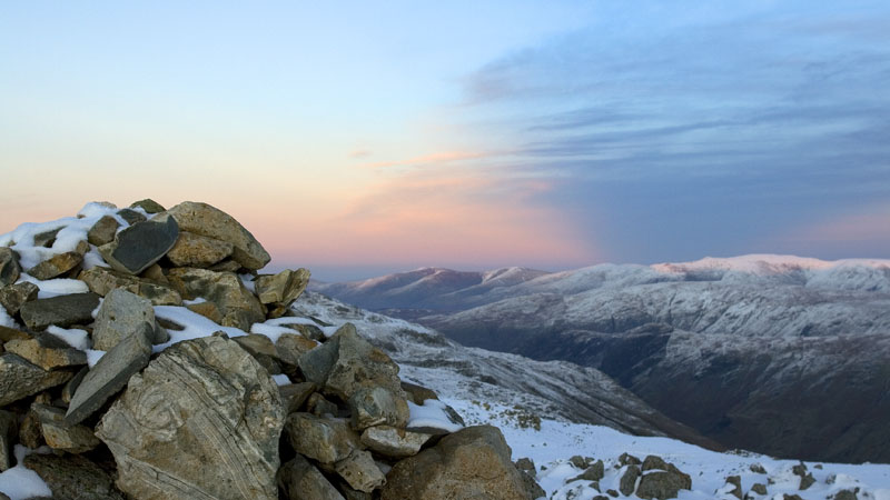 Sunset sky & the Helvellyn range Sunset sky & the Helvellyn range