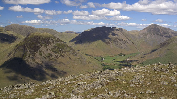 Western fells from Illgill Head Western fells from Illgill Head
