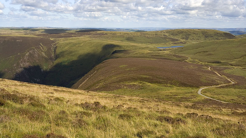 Looking back to Llyn Cwm-byr Looking back to Llyn Cwm-byr