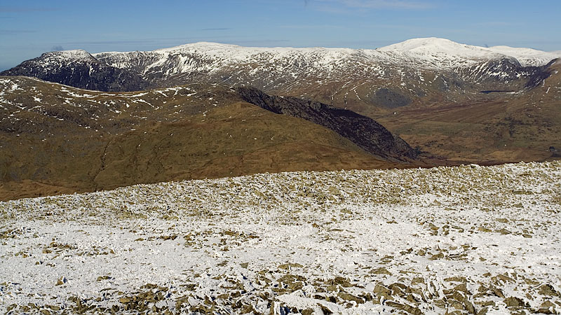The Carneddau from Moel Siabod