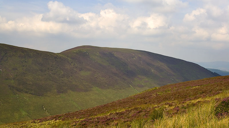 View across Cwm Hirnant to Foel Goch