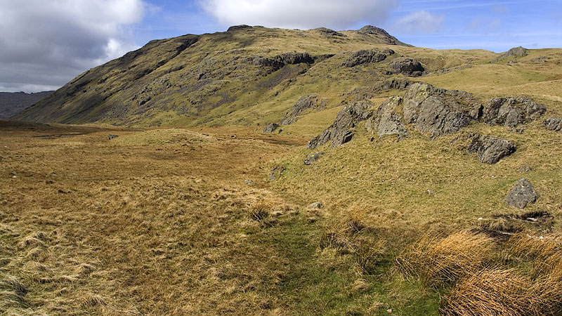 View to Cold Pike from the Red Tarn path View to Cold Pike from the Red Tarn path
