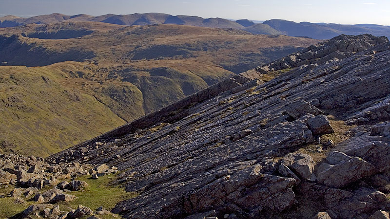 The slabs of Bow Fell The slabs of Bow Fell