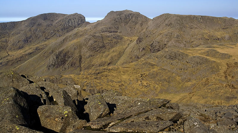 The Scafells from Bow Fell The Scafells from Bow Fell