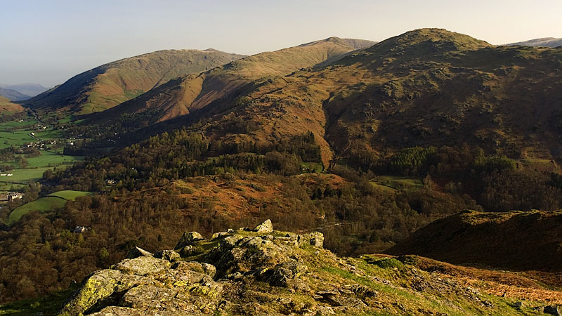 Great Rigg & Seat Sandal from Loughrigg Fell Great Rigg & Seat Sandal from Loughrigg Fell
