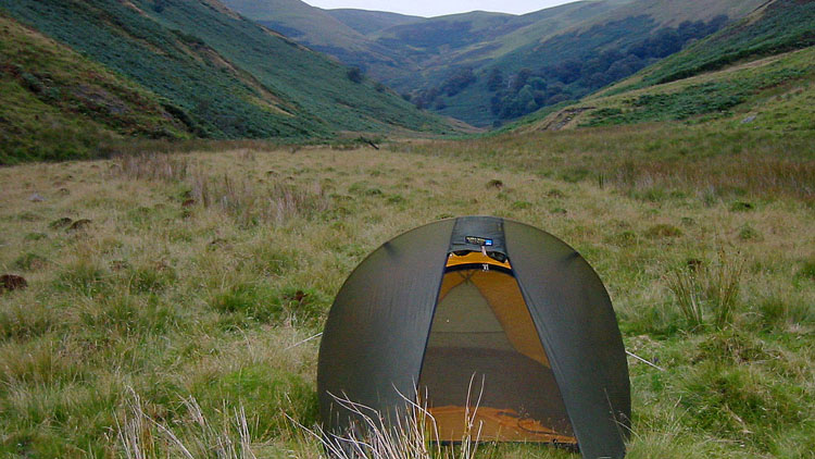 Pitch in the Doethie valley Pitch in the Doethie valley