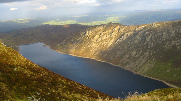 Evening light on Llyn Cowlyd & Creigiau Gleision