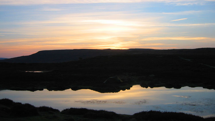 Sunrise from the pitch above Aberedw Rocks Sunrise from the pitch above Aberedw Rocks