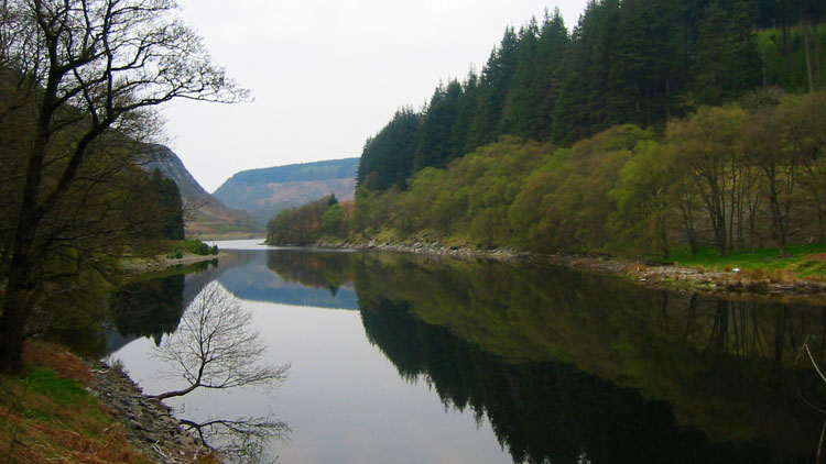 Reflections on Garreg-ddu reservoir Reflections on Garreg-ddu reservoir