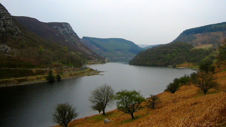 View across Garreg-ddu reservoir View across Garreg-ddu reservoir