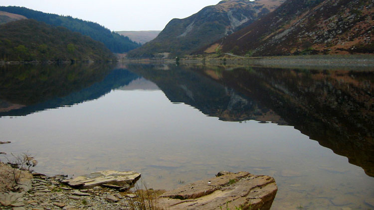Reflections on Garreg-ddu reservoir Reflections on Garreg-ddu reservoir