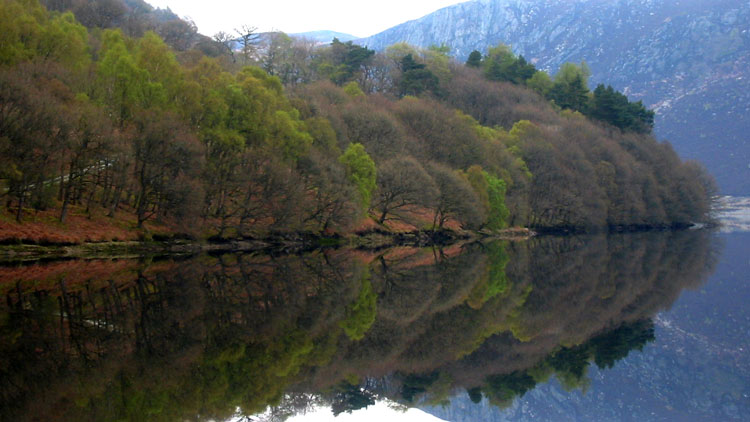 Reflections on Garreg-ddu reservoir Reflections on Garreg-ddu reservoir