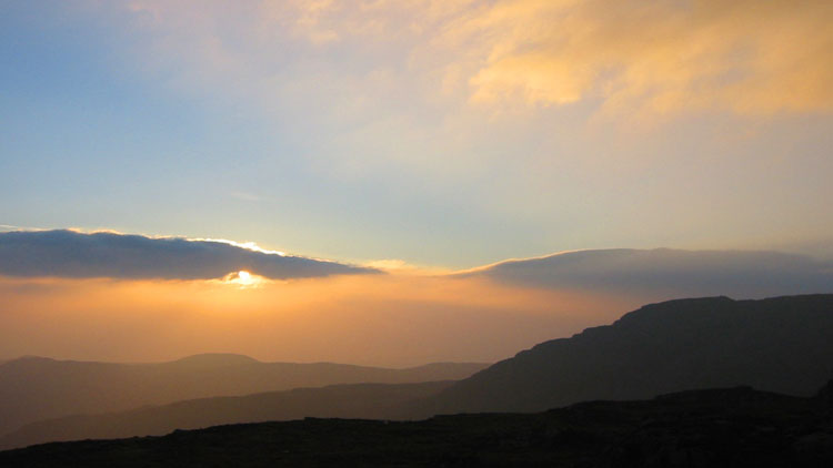 Evening sky from Craig Wion Evening sky from Craig Wion