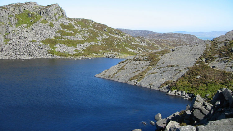Llyn Du below Rhinog Fawr Llyn Du below Rhinog Fawr