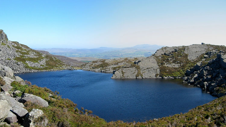 Llyn Du below Rhinog Fawr Llyn Du below Rhinog Fawr