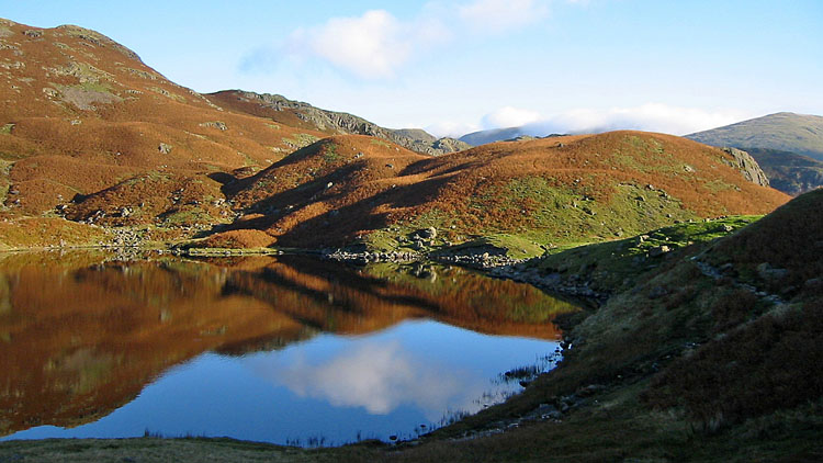 Easedale Tarn & mist remnants Easedale Tarn & mist remnants