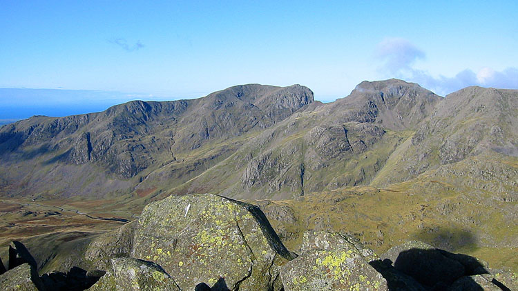 The Scafells from Bow Fell The Scafells from Bow Fell