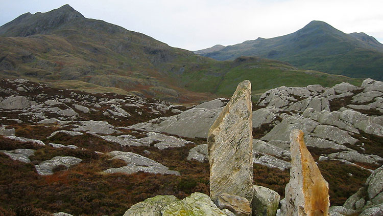 Cnicht & Moelwyn Mawr from Yr Arddu summit Cnicht & Moelwyn Mawr from Yr Arddu summit