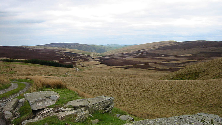 The Nant Rhydwilym valley The Nant Rhydwilym valley