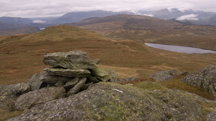 Low Saddle and Blea Tarn from High Saddle