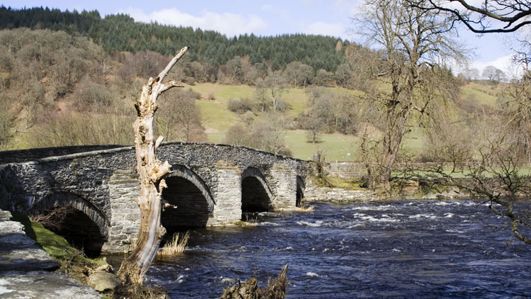 Bridge over the Dee at Llanderfel Bridge over the Dee at Llanderfel