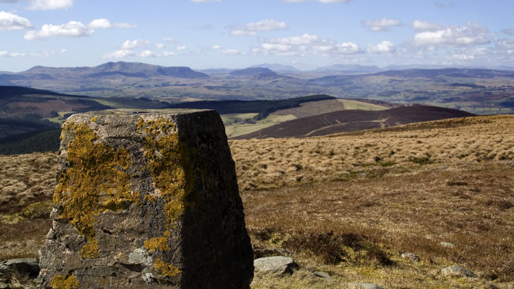 Snowdonia mountains from Foel Cwm Sian Llwyd Snowdonia mountains from Foel Cwm Sian Llwyd