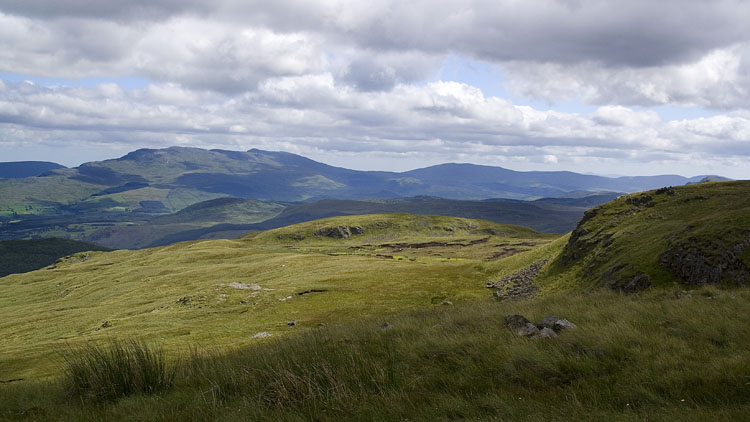 The Arans from Arenig Fawr South ridge The Arans from Arenig Fawr South ridge