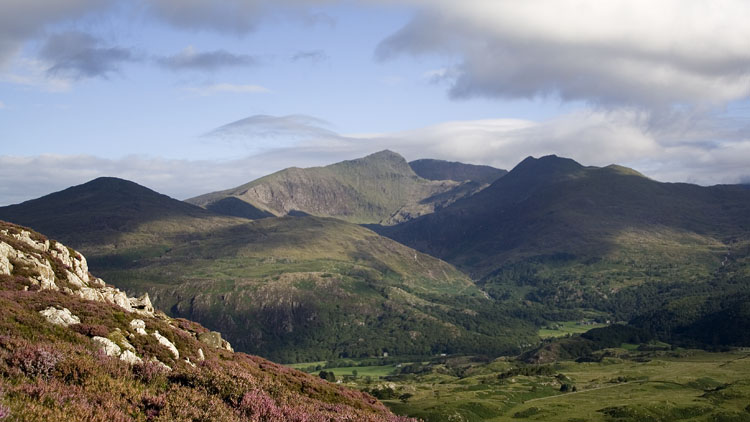 Snowdon group from Llynnau Cerrig-y-mwllt Snowdon group from Llynnau Cerrig-y-mwllt