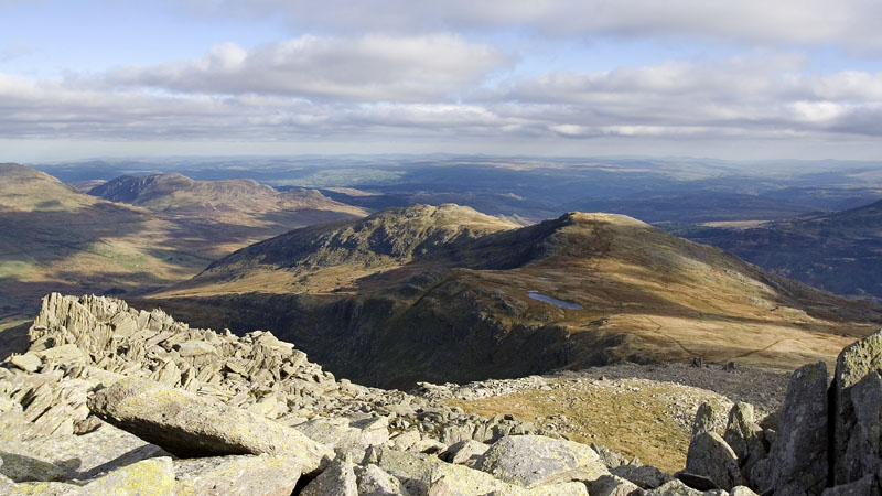 Y Foel Goch & Gallt yr Ogof from Glyder Fach Y Foel Goch & Gallt yr Ogof from Glyder Fach