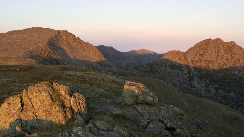 Early light on Glyder Fach & Tryfan Early light on Glyder Fach & Tryfan