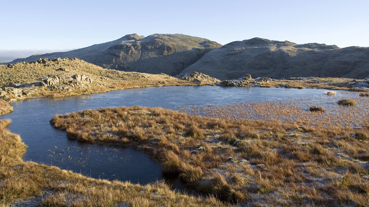Seathwaite Fell tarn & Glaramara Seathwaite Fell tarn & Glaramara