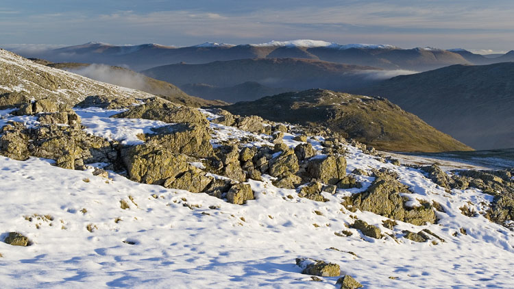 Allen Crags & the eastern fells from Great End Allen Crags & the eastern fells from Great End