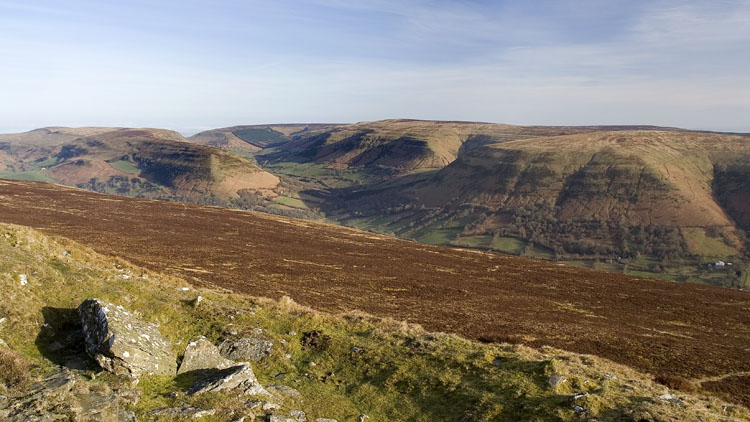 The Black Mountain ridge from Chwarel y Fan The Black Mountain ridge from Chwarel y Fan