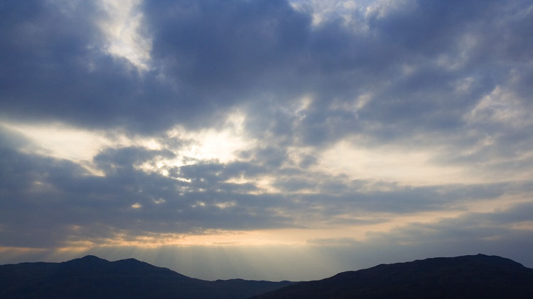 Dawn sky from Moel y Slates Dawn sky from Moel y Slates