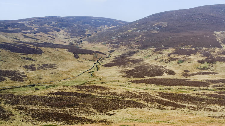 The Nant y Coed from Cwm Hesgyn track The Nant y Coed from Cwm Hesgyn track