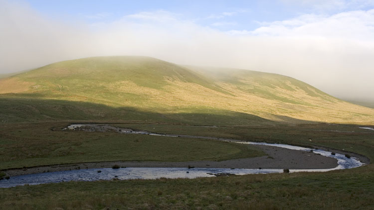 Esgair Rhiwlan and the Afon Elan Esgair Rhiwlan and the Afon Elan