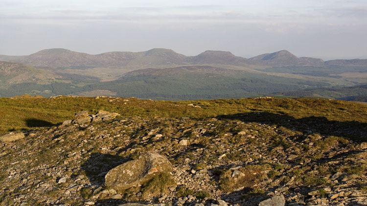 The Rhinogydd from pitch on Rhobell Fawr The Rhinogydd from pitch on Rhobell Fawr