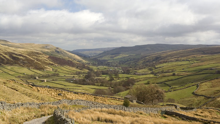 View down Swaledale View down Swaledale