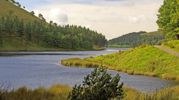 The upper Howden reservoir The upper Howden reservoir
