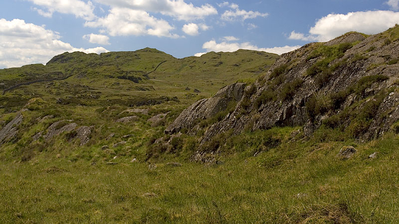 Craig y Benglog from Bryniau Cogau