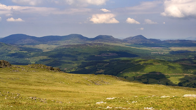 The Rhinogydd from Rhobell Fawr