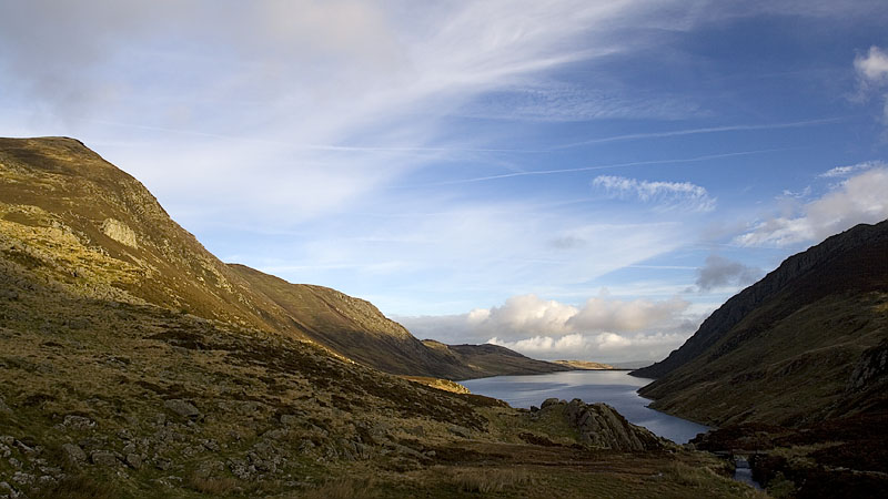 Llyn Cowlyd from the lower slopes
