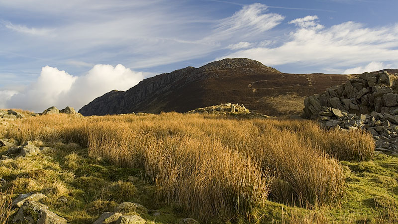 Creigiau Gleision from the lower slopes