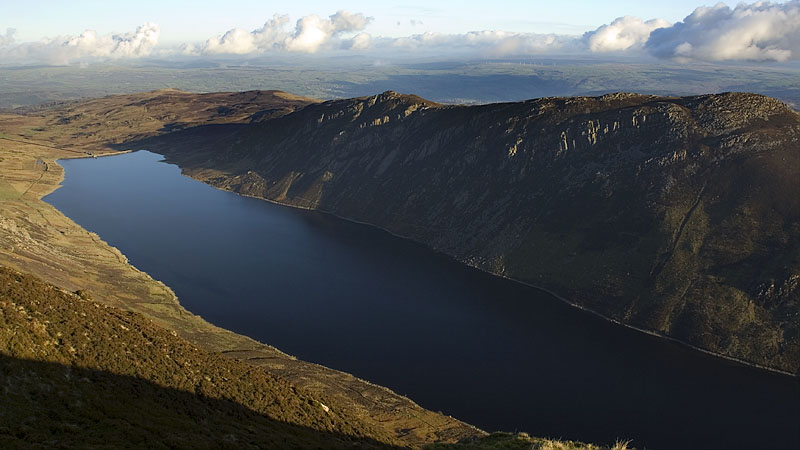 Llyn Cowlyd from the upper spur