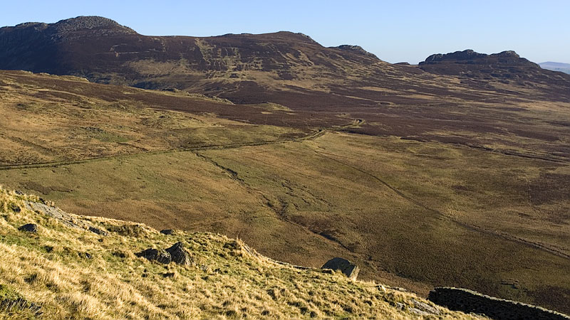 View across Cwm Tal-y-braich