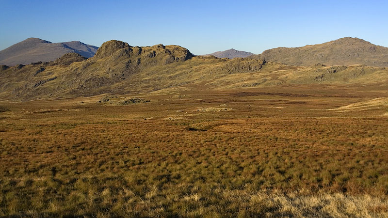 Green Crag & Harter Fell from Great Worm Crag Green Crag & Harter Fell from Great Worm Crag