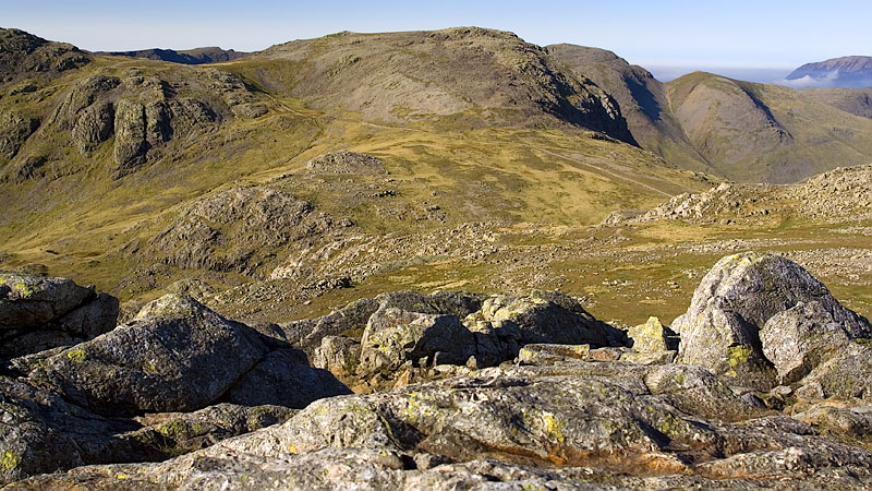 View over Esk Hause from Esk Pike View over Esk Hause from Esk Pike