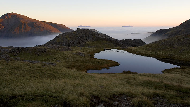 Early light & inversion from the Corridor Route Early light & inversion from the Corridor Route